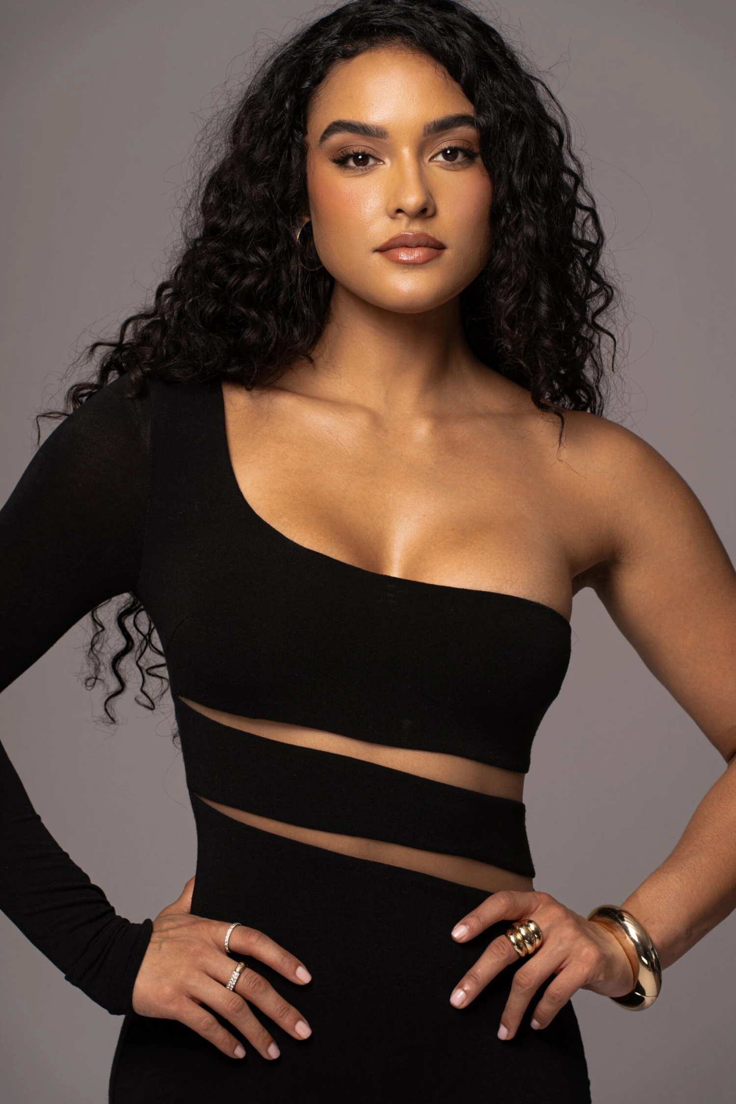 Noir Chase The Night One Shoulder Dress 8 Noir Chase The Night One Shoulder Dress - Image 6