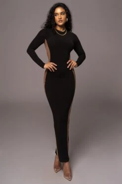 Noir Break Away Maxi Dress -Lady Clothing Store PRODUCT JUL192023 AUGDROP1 131