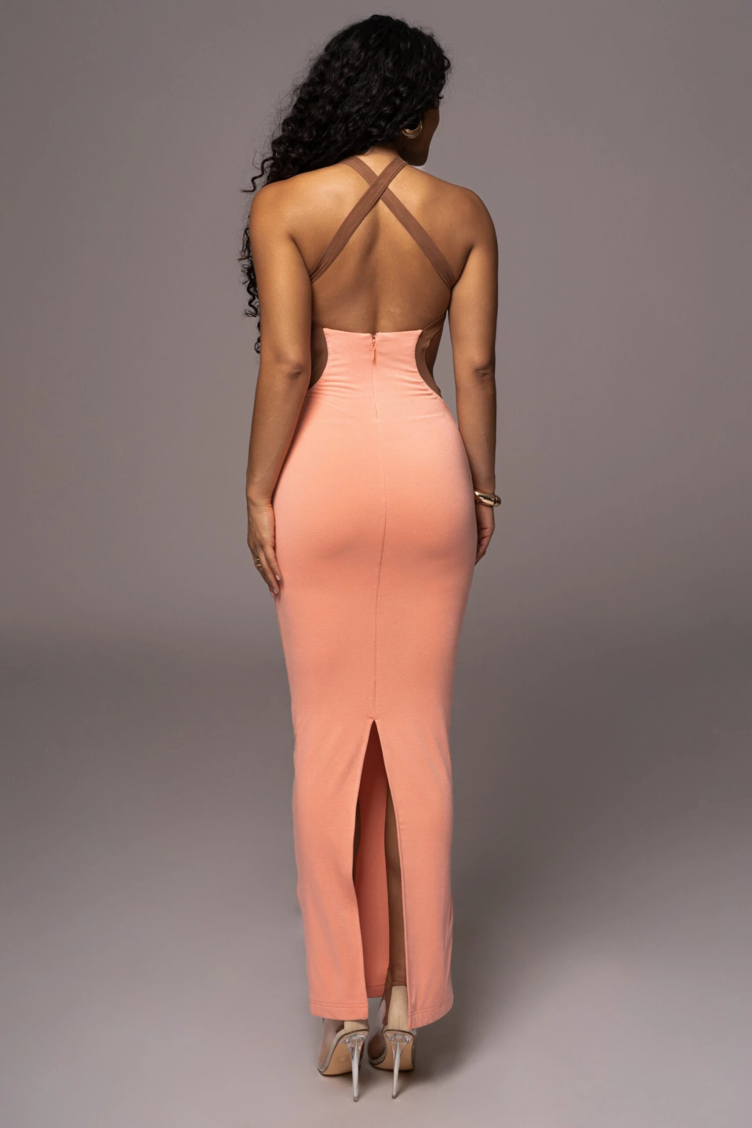 Peach Nights In Milan Maxi Dress 8 Peach Nights In Milan Maxi Dress - Image 6