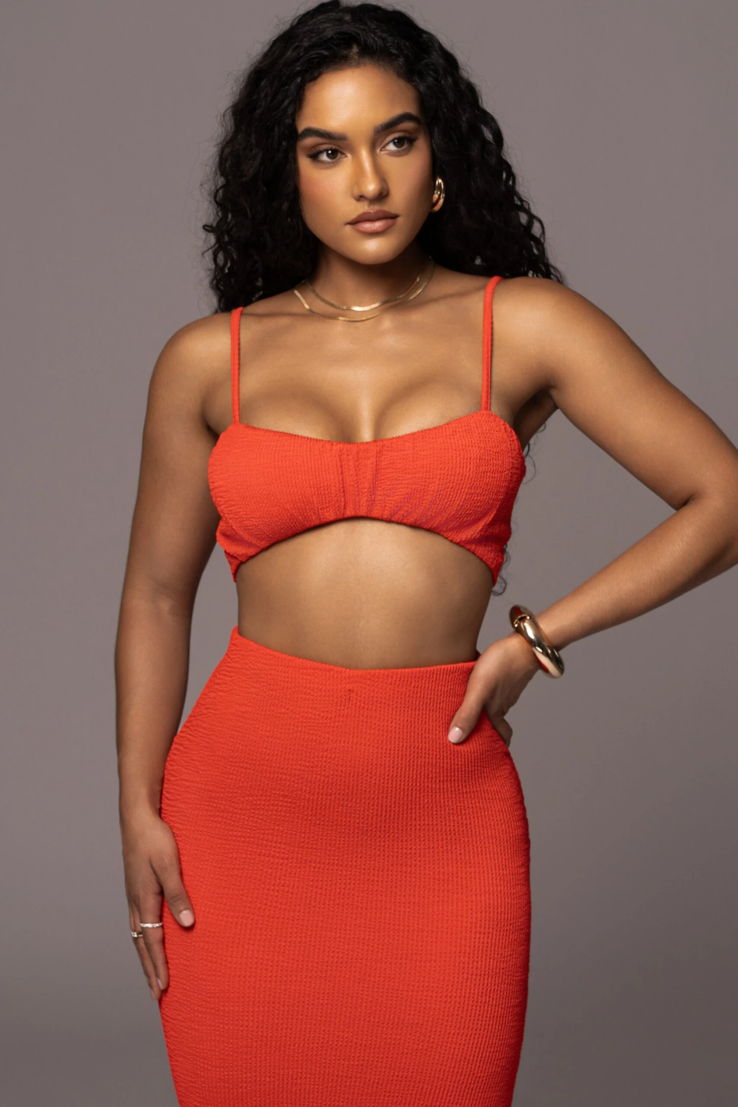 Red Fiji 2-Piece Skirt Set 5 Red Fiji 2-Piece Skirt Set - Image 3