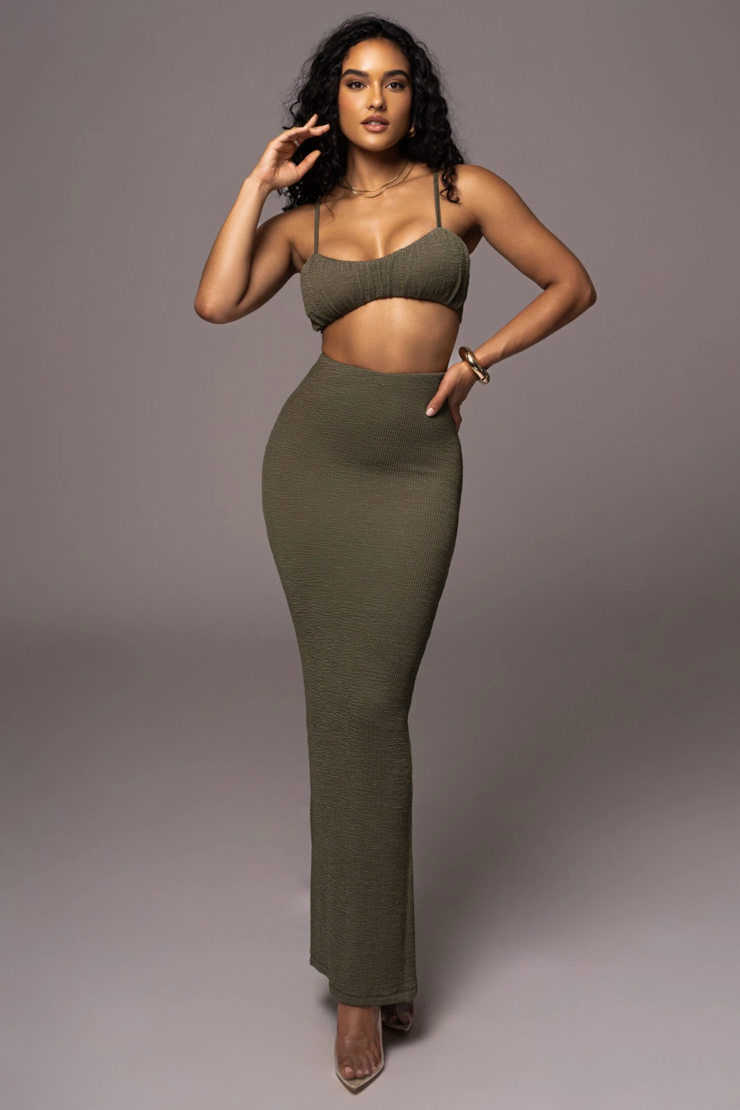 Olive Fiji 2-Piece Skirt Set 3 Olive Fiji 2-Piece Skirt Set