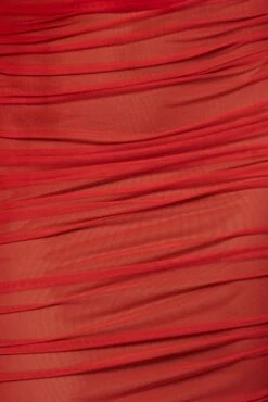 Red Denise Ruched Dress -Lady Clothing Store PRODUCT JUL192023 NEWRESHOOTS 102