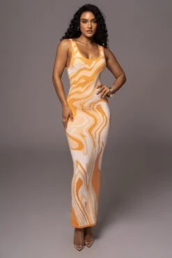 Orange Tropicana Tank Maxi Dress -Lady Clothing Store PRODUCT JUL192023 NEWRESHOOTS 68