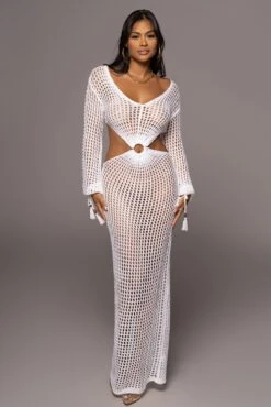 White Summer Daze Crochet Maxi Dress -Lady Clothing Store PRODUCT JUL222022 SUMMER3 116