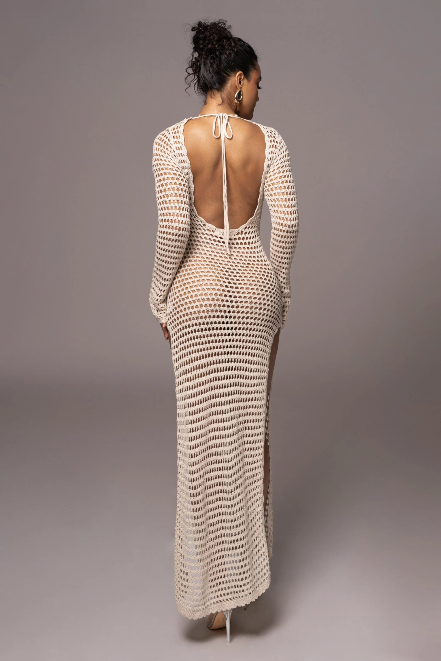 Cream Santa Barbara Cover Up Dress 4 Cream Santa Barbara Cover Up Dress - Image 2