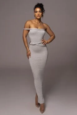 Grey One Of One Maxi Dress -Lady Clothing Store PRODUCT JUL262023 ASAP 35