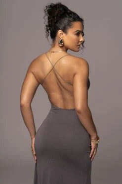 Grey Daniela Cowl Maxi Dress -Lady Clothing Store PRODUCT JUL262023 ASAP 8