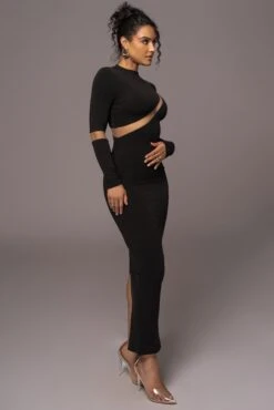 Noir Show Stopper High Neck Dress -Lady Clothing Store PRODUCT JUL262023 AUGDROP12 102