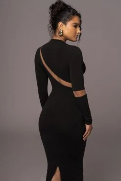 Noir Show Stopper High Neck Dress -Lady Clothing Store PRODUCT JUL262023 AUGDROP12 106