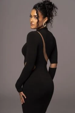 Noir Show Stopper High Neck Dress -Lady Clothing Store PRODUCT JUL262023 AUGDROP12 107