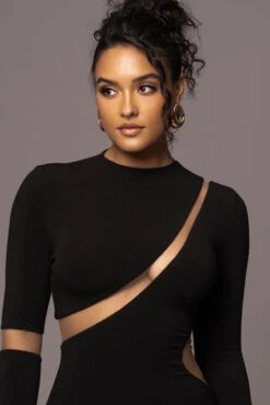 Noir Show Stopper High Neck Dress -Lady Clothing Store PRODUCT JUL262023 AUGDROP12 112