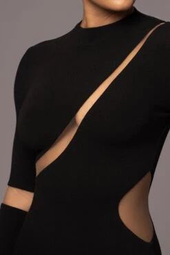 Noir Show Stopper High Neck Dress -Lady Clothing Store PRODUCT JUL262023 AUGDROP12 113