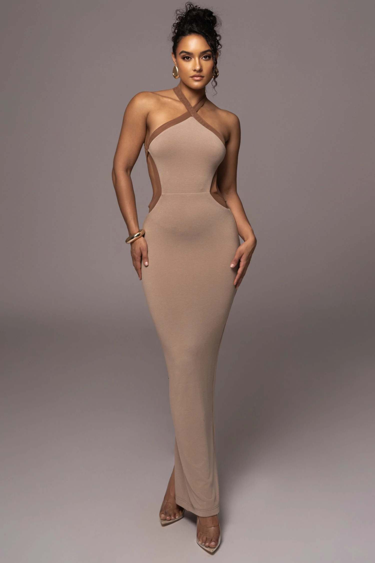 Beige Nights In Milan Maxi Dress 3 Beige Nights In Milan Maxi Dress