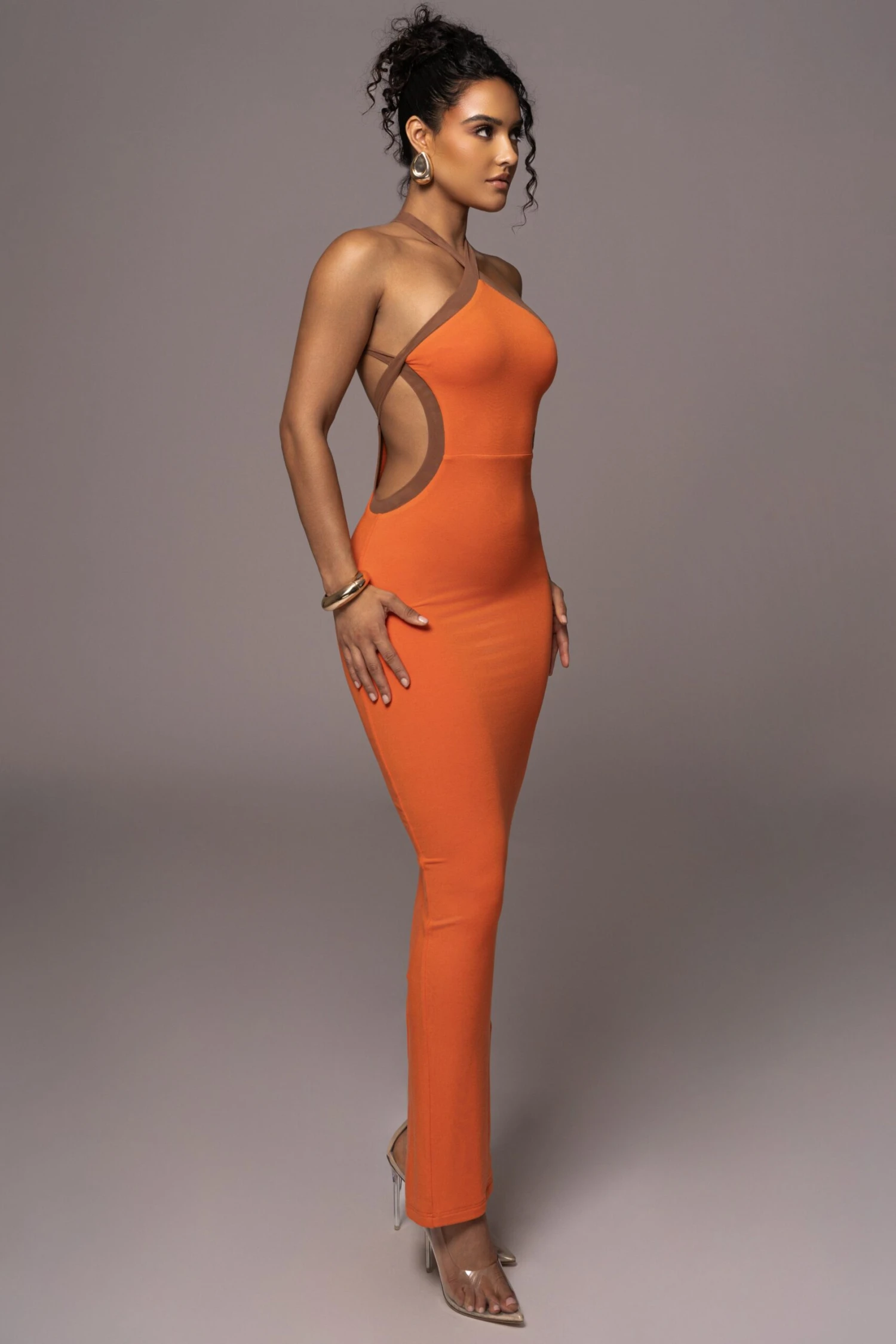 Orange Nights In Milan Maxi Dress 7 Orange Nights In Milan Maxi Dress - Image 5
