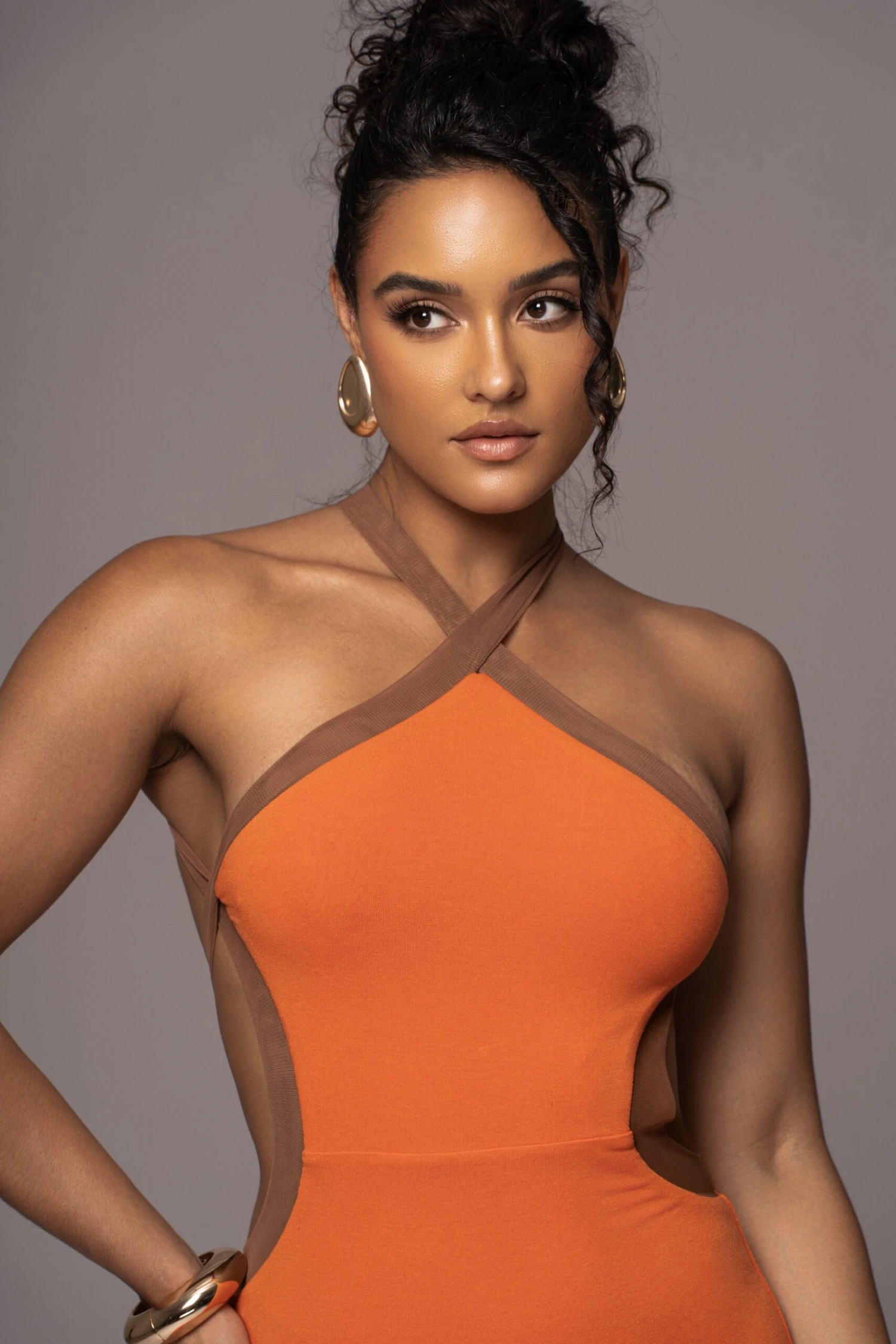 Orange Nights In Milan Maxi Dress 8 Orange Nights In Milan Maxi Dress - Image 6