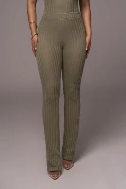 Olive Better Together Ribbed Pants -Lady Clothing Store PRODUCT JUL262023 AUGDROP12 30