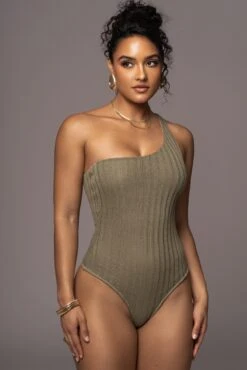 Olive Malibu Nights One Shoulder Bodysuit 12 Olive Malibu Nights One Shoulder Bodysuit -Lady Clothing Store PRODUCT JUL262023 AUGDROP12 32