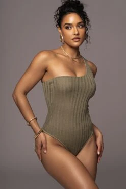 Olive Malibu Nights One Shoulder Bodysuit 15 Olive Malibu Nights One Shoulder Bodysuit -Lady Clothing Store PRODUCT JUL262023 AUGDROP12 33