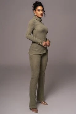 Olive One Call Away Ribbed Turtleneck Top -Lady Clothing Store PRODUCT JUL262023 AUGDROP12 38