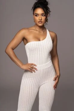 White Malibu Nights One Shoulder Bodysuit -Lady Clothing Store PRODUCT JUL262023 AUGDROP12 50
