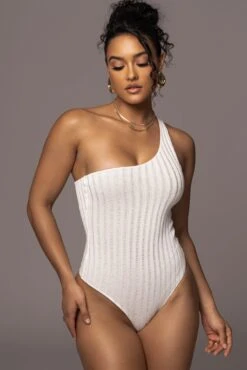 White Malibu Nights One Shoulder Bodysuit -Lady Clothing Store PRODUCT JUL262023 AUGDROP12 54