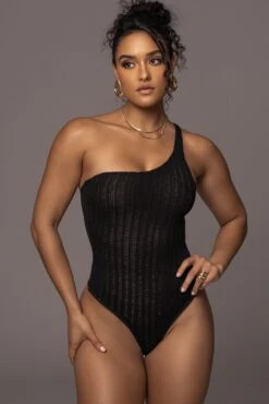 Black Malibu Nights One Shoulder Bodysuit -Lady Clothing Store PRODUCT JUL262023 AUGDROP12 76