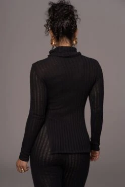 Black One Call Away Ribbed Turtleneck Top -Lady Clothing Store PRODUCT JUL262023 AUGDROP12 85