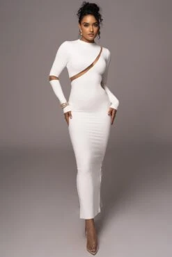 Ivory Show Stopper High Neck Dress 17 Ivory Show Stopper High Neck Dress -Lady Clothing Store PRODUCT JUL262023 AUGDROP12 90