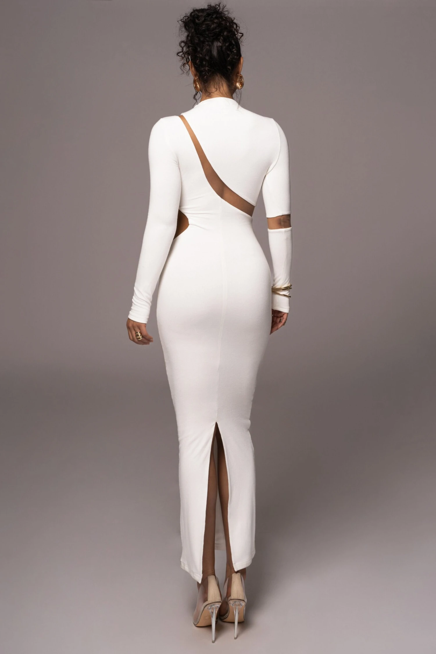 Ivory Show Stopper High Neck Dress 14 Ivory Show Stopper High Neck Dress - Image 12
