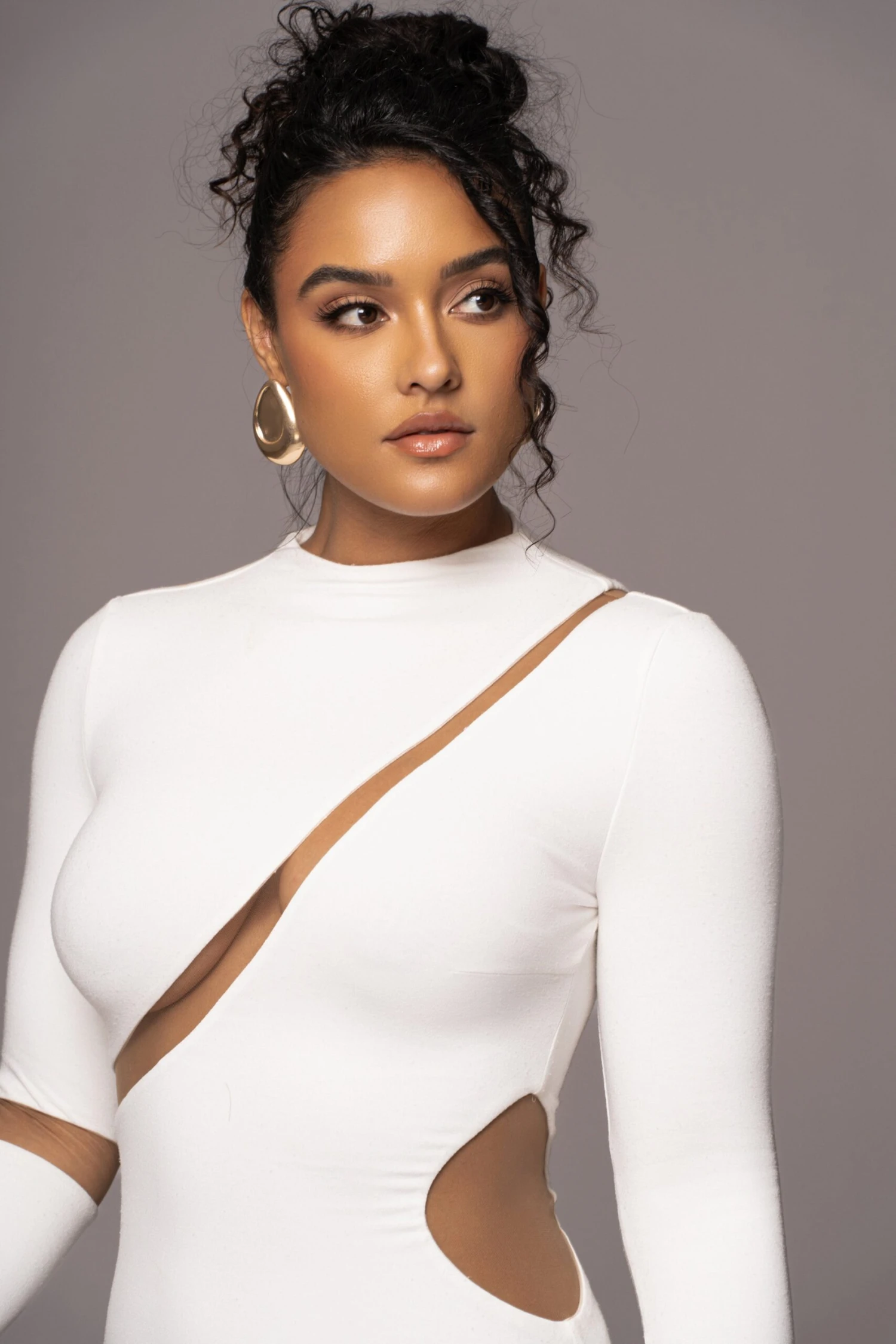 Ivory Show Stopper High Neck Dress 10 Ivory Show Stopper High Neck Dress - Image 8