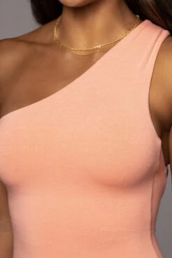 Peach Meara One Shoulder Dress 15 Peach Meara One Shoulder Dress -Lady Clothing Store PRODUCT JUL282022 BASIX 231