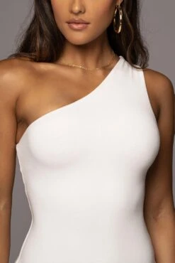 Ivory Meara One Shoulder Dress -Lady Clothing Store PRODUCT JUL282022 BASIX 63