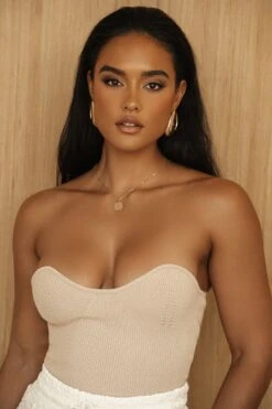 Beige Good Life Tube Top -Lady Clothing Store PRODUCT JUL52023 CROCHET2 214