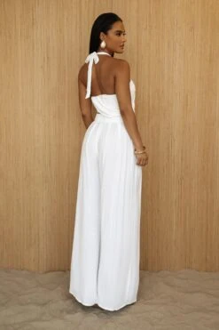 White TAKE A SEAT HALTER TOP -Lady Clothing Store PRODUCT JUL52023 CROCHET2 246