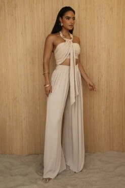 Natural TAKE A SEAT HALTER TOP -Lady Clothing Store PRODUCT JUL52023 CROCHET2 259