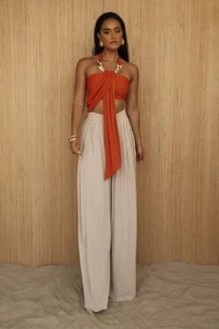 Rust TAKE A SEAT HALTER TOP -Lady Clothing Store PRODUCT JUL52023 CROCHET2 268