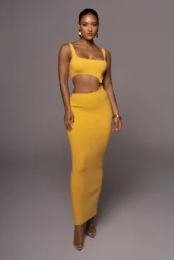 Yellow Time After Time Dress 17 Yellow Time After Time Dress -Lady Clothing Store PRODUCT JUL72022 SUMMER4 17