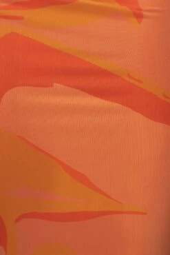 Orange Naylene Ruched Dress -Lady Clothing Store PRODUCT JUL72022 SUMMER4 177