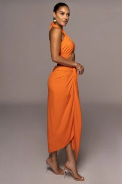 Orange Sahara Dress -Lady Clothing Store PRODUCT JUN22022 SUMMER3 143
