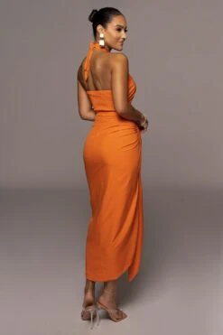 Orange Sahara Dress -Lady Clothing Store PRODUCT JUN22022 SUMMER3 144