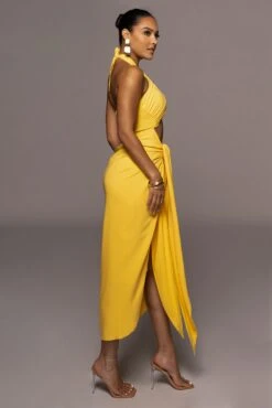 Yellow Sahara Dress -Lady Clothing Store PRODUCT JUN22022 SUMMER3 152