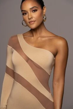 Tan Eyes For You Midi Dress -Lady Clothing Store PRODUCT JUN22022 SUMMER3 183