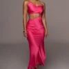 Pink Maurine Cutout Dress