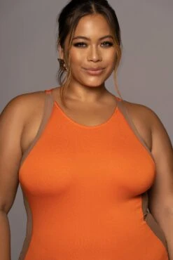 Tangerine The Hills Contrast Dress -Lady Clothing Store PRODUCT JUN82022 EXTENDED 116