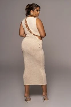 Ivory Opposites Attract Midi Dress -Lady Clothing Store PRODUCT JUN82022 EXTENDED 124