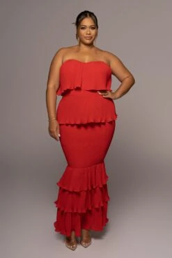 Red Casa Blanca Ruffle Dress 22 Red Casa Blanca Ruffle Dress -Lady Clothing Store PRODUCT JUN82022 EXTENDED 58