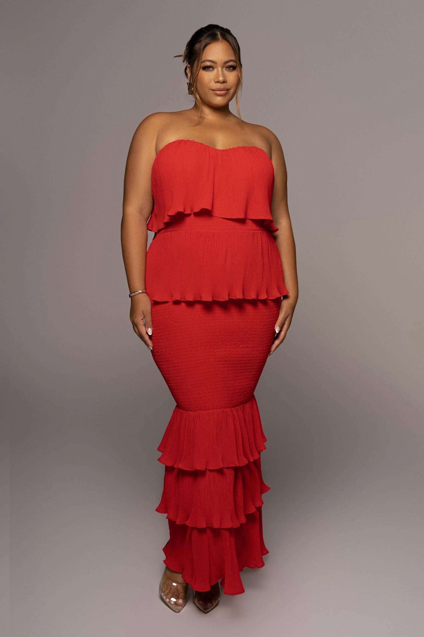 Red Casa Blanca Ruffle Dress 10 Red Casa Blanca Ruffle Dress - Image 8