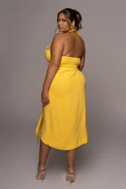 Yellow Sahara Dress -Lady Clothing Store PRODUCT JUN82022 EXTENDED 89