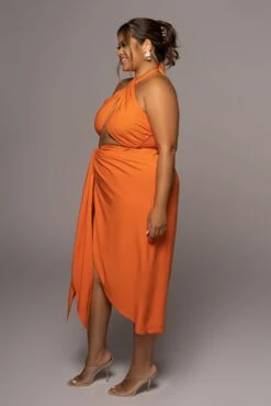 Orange Sahara Dress -Lady Clothing Store PRODUCT JUN82022 EXTENDED 91