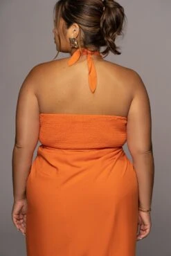 Orange Sahara Dress -Lady Clothing Store PRODUCT JUN82022 EXTENDED 92
